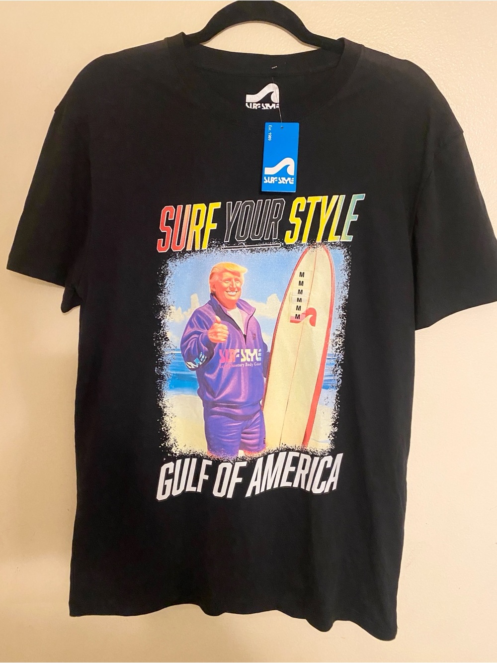 NWT Surf Style Trump Gulf of America USA MAGA Graphic Tee Shirt